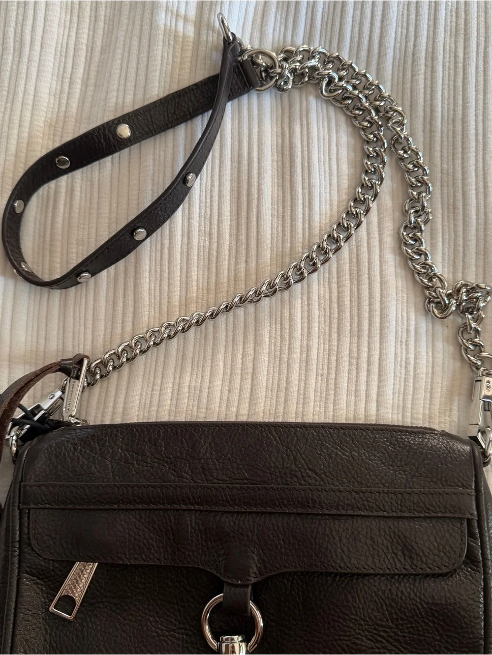 NWT Rebecca Minkoff Mini Mac Brown
